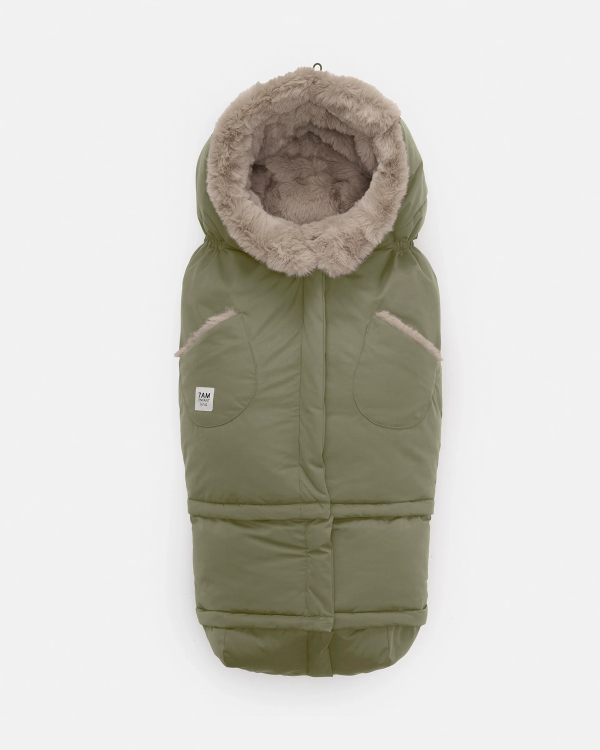 Woodland Greige Faux Fur//