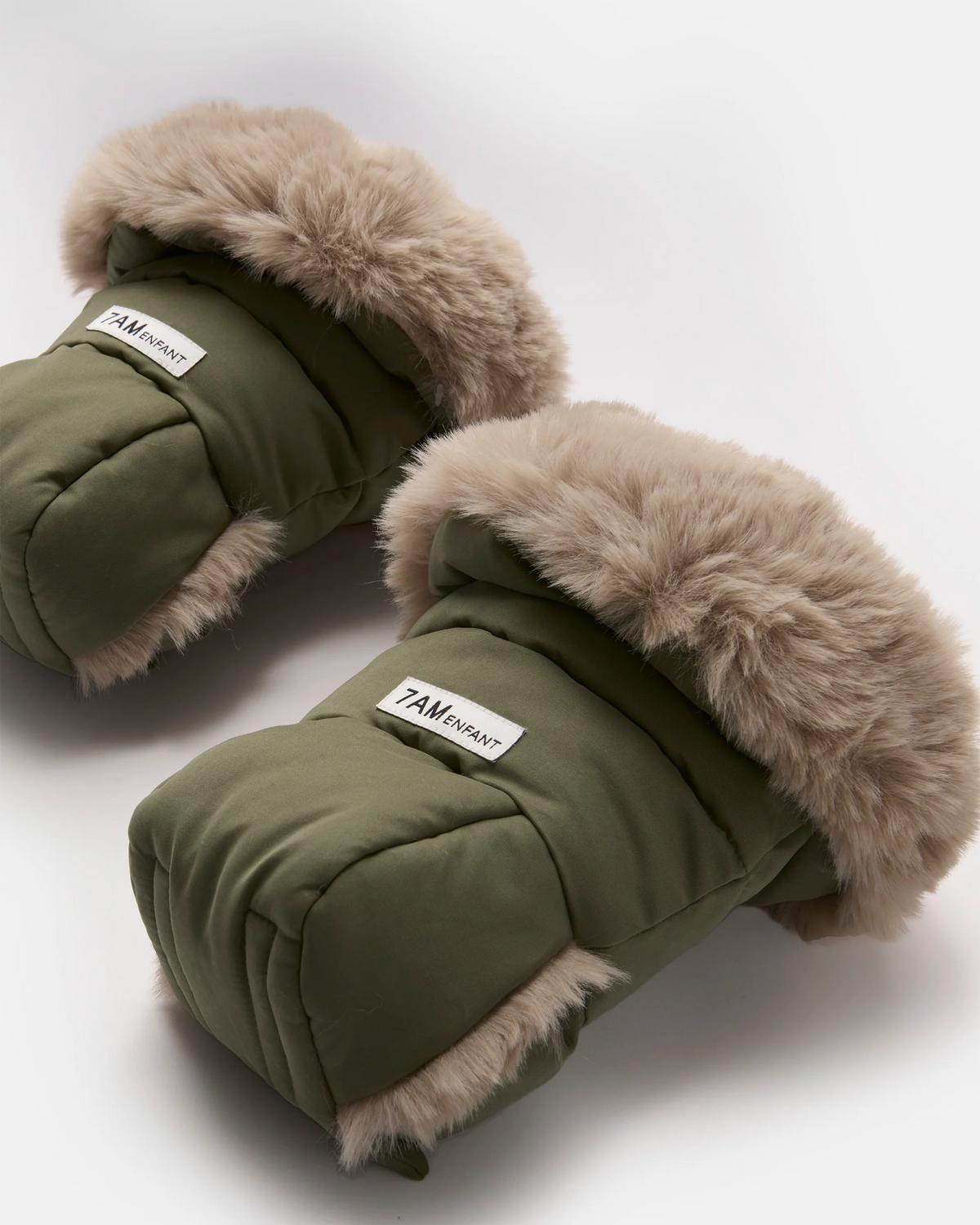Woodland Greige Faux Fur//