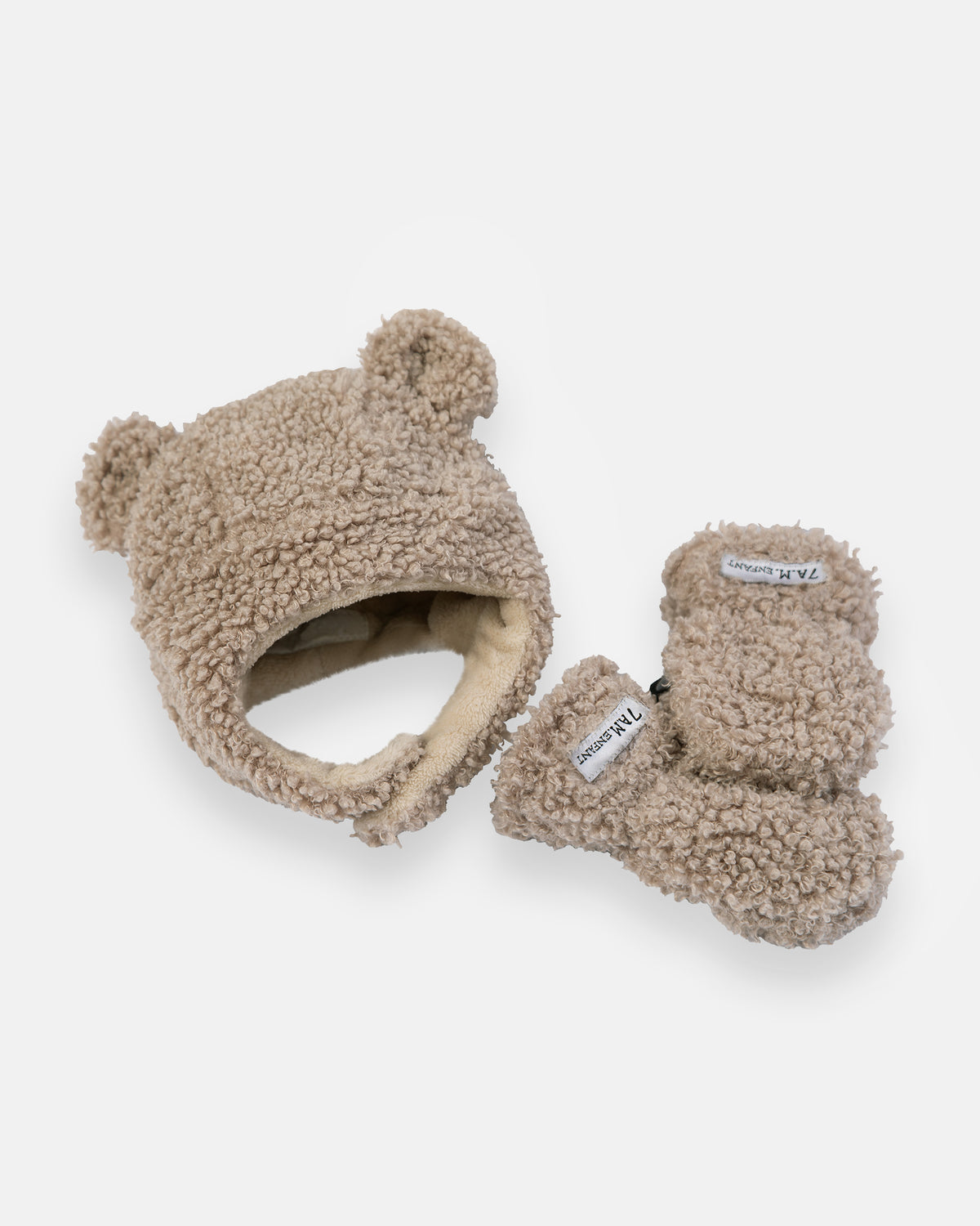 Ensemble Chapeau Et Chaussons Bébé Ours Fée Crème Soft Touch 3-6 Mois Neuf Avec étiquettes