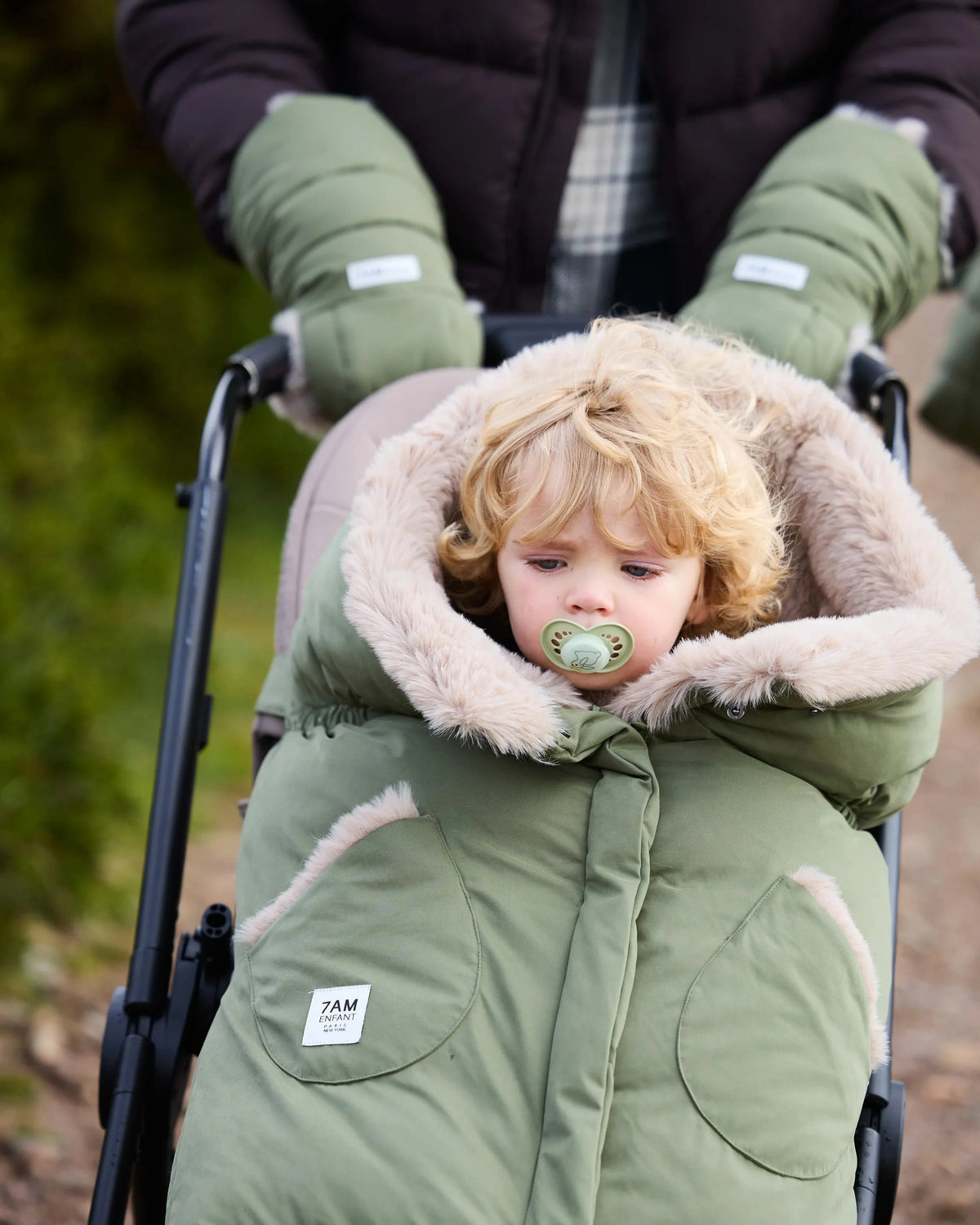 Woodland Greige Faux Fur//