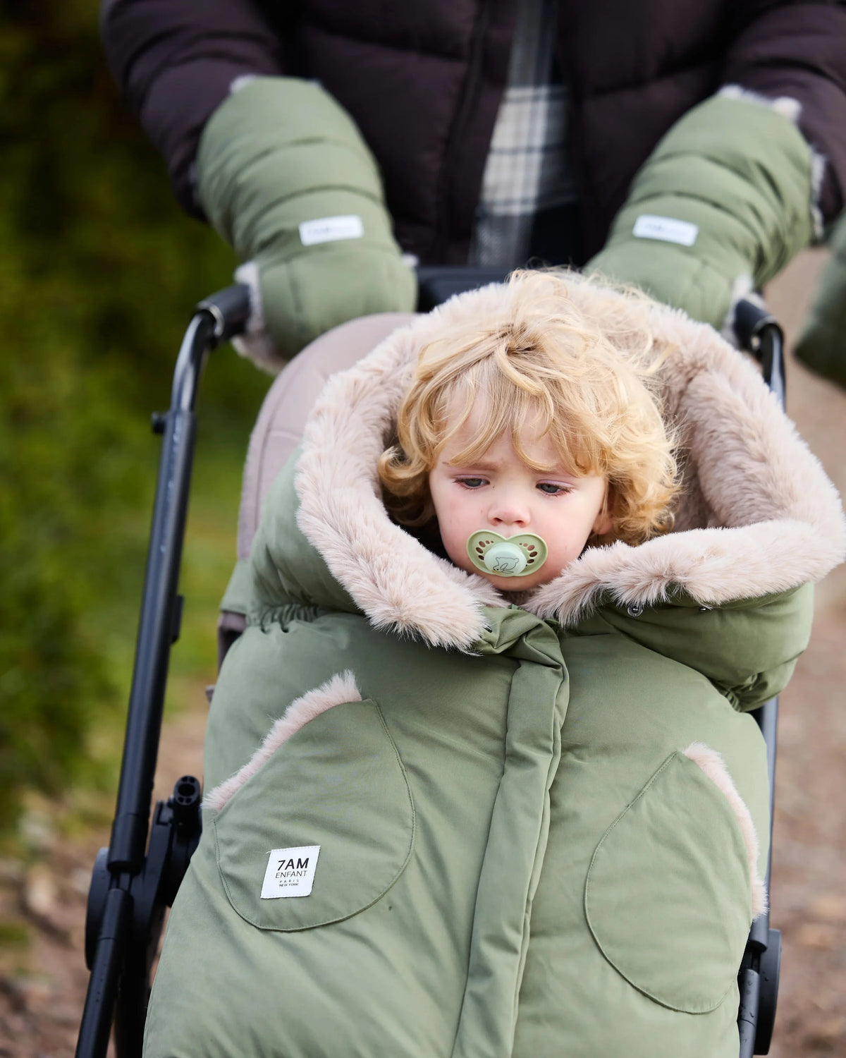 Woodland Greige Faux Fur//